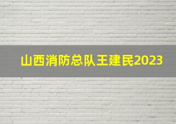 山西消防总队王建民2023