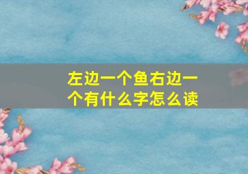 左边一个鱼右边一个有什么字怎么读