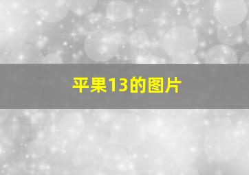 平果13的图片