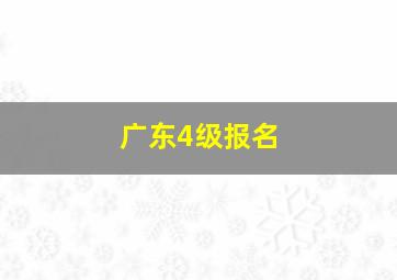 广东4级报名