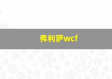 弗利萨wcf