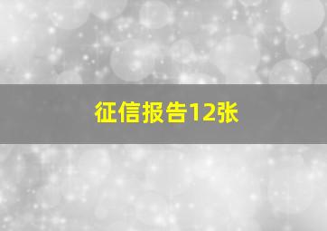 征信报告12张