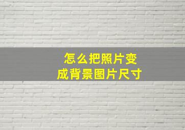 怎么把照片变成背景图片尺寸