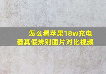 怎么看苹果18w充电器真假辨别图片对比视频