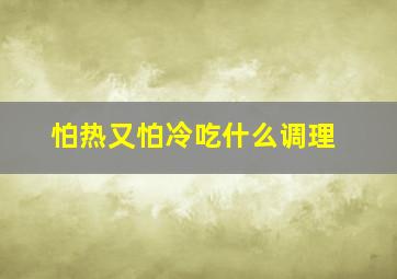 怕热又怕冷吃什么调理