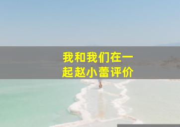 我和我们在一起赵小蕾评价