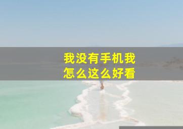 我没有手机我怎么这么好看