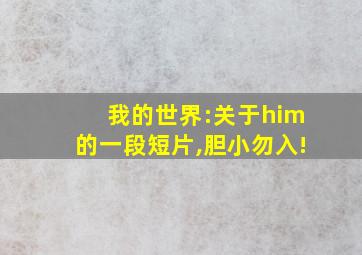 我的世界:关于him的一段短片,胆小勿入!