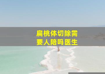 扁桃体切除需要人陪吗医生