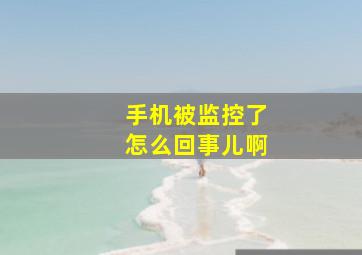 手机被监控了怎么回事儿啊