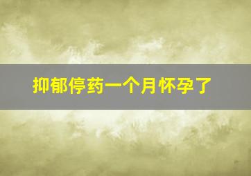 抑郁停药一个月怀孕了