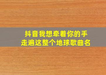 抖音我想牵着你的手走遍这整个地球歌曲名