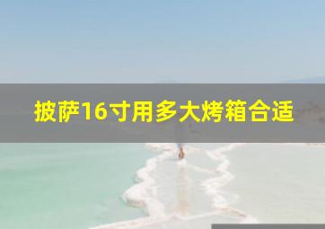 披萨16寸用多大烤箱合适