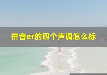 拼音er的四个声调怎么标