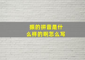 振的拼音是什么样的啊怎么写