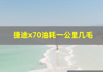 捷途x70油耗一公里几毛