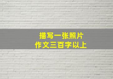 描写一张照片作文三百字以上