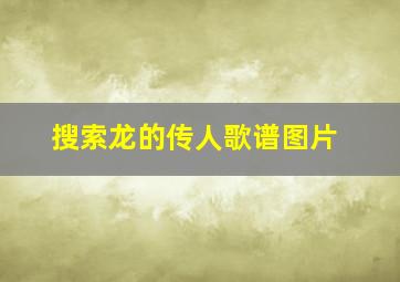 搜索龙的传人歌谱图片