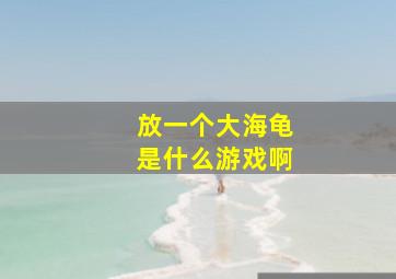 放一个大海龟是什么游戏啊