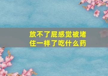 放不了屁感觉被堵住一样了吃什么药