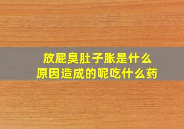 放屁臭肚子胀是什么原因造成的呢吃什么药