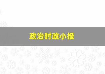 政治时政小报