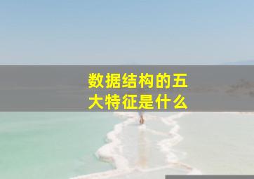 数据结构的五大特征是什么