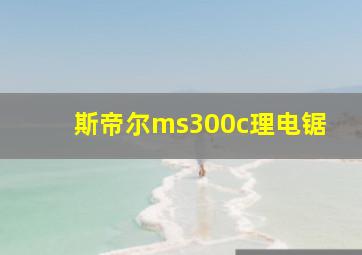 斯帝尔ms300c理电锯