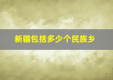 新疆包括多少个民族乡