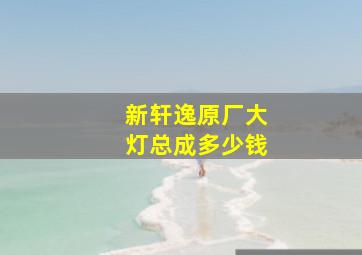 新轩逸原厂大灯总成多少钱