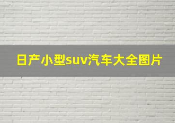 日产小型suv汽车大全图片