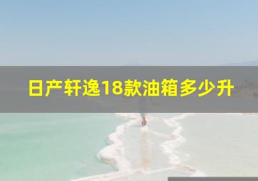 日产轩逸18款油箱多少升