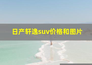 日产轩逸suv价格和图片