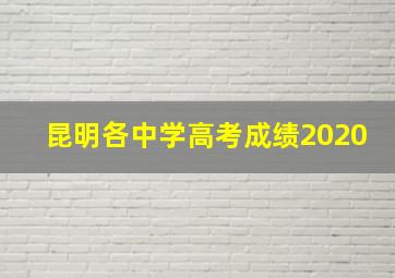 昆明各中学高考成绩2020