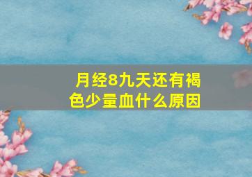 月经8九天还有褐色少量血什么原因