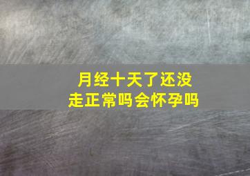 月经十天了还没走正常吗会怀孕吗