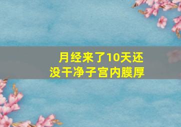 月经来了10天还没干净子宫内膜厚