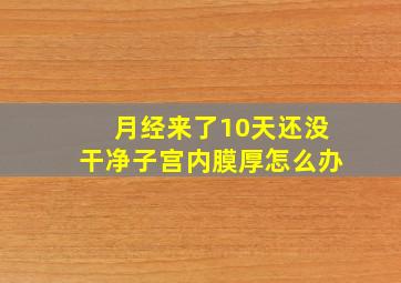 月经来了10天还没干净子宫内膜厚怎么办