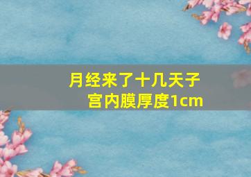 月经来了十几天子宫内膜厚度1cm