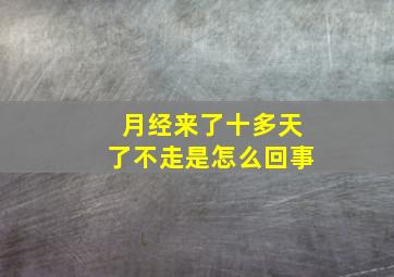 月经来了十多天了不走是怎么回事