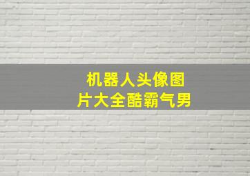 机器人头像图片大全酷霸气男