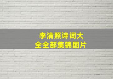 李清照诗词大全全部集锦图片