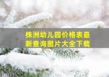 株洲幼儿园价格表最新查询图片大全下载