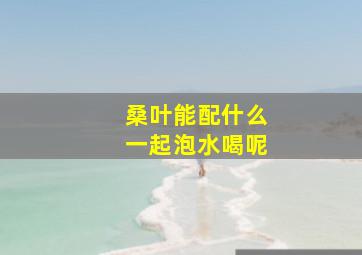 桑叶能配什么一起泡水喝呢