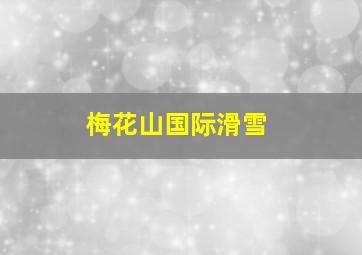 梅花山国际滑雪