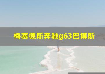 梅赛德斯奔驰g63巴博斯