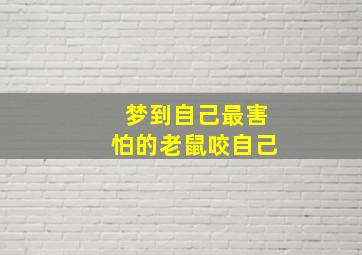 梦到自己最害怕的老鼠咬自己