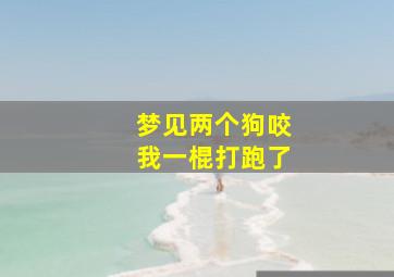 梦见两个狗咬我一棍打跑了