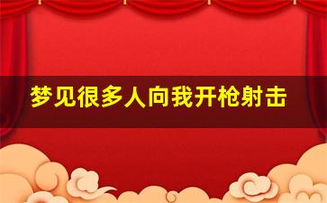 梦见很多人向我开枪射击