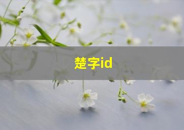 楚字id